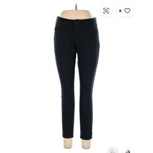 3 for $12 mid reg rise jeggings Denim solid all black button skinny jeans